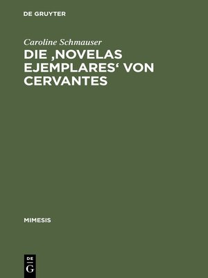cover image of Die 'Novelas ejemplares' von Cervantes